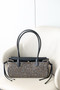 Chanel Small "Urban Essential" East West Shopping Tote — Black Calfskin & Multi Tweed