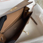 Kelly Dance Dog Print Cream Evercolor Leather Gold & Silver Hardware