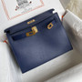 Kelly Dance Navy Blue Evercolor Leather Gold & Silver Hardware