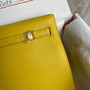 Kelly Dance Lemon Yellow Evercolor Leather Gold & Silver Hardware