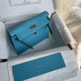 Kelly Dance Northern Blue Evercolor Leather Gold & Silver Hardware