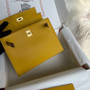 Hermes Kelly Dance Evercolor Leather Gold  Hardware