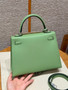 Hermès Kelly 25cm Vert Criquent Epsom Leather Palladium Hardware