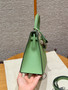 Hermès Kelly 25cm Vert Criquent Epsom Leather Palladium Hardware