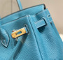 Hermès Birkin Bleu Denim Togo Leather Palladium Hardware Bag