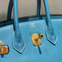 Hermès Birkin Bleu Denim Togo Leather Palladium Hardware Bag