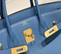 Hermès Birkin Bleu Agate Agate Blue Togo Leather Palladium Hardware Bag