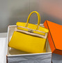 Hermès Birkin Amber Yellow Togo Leather Palladium Hardware Bag