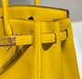 Hermès Birkin Amber Yellow Togo Leather Palladium Hardware Bag