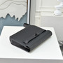 Hermès Kelly Depeches 25 Black Epsom Leather Palladium Hardware Clutch Bag