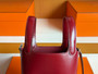 Hermès Picotin Lock Micro (14cm) in Red Box Calfskin