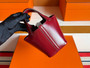 Hermès Picotin Lock Micro (14cm) in Red Box Calfskin