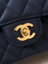 Chanel Classic Double Flap Medium in Dark Navy Caviar Skin