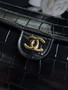 Chanel Shiny Crocodile-Embossed Calfskin Mini Top Handle Flap Bag