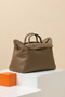 Hermès Oxer Shoulder & Top Handle Bag in Etoupe Evercolor Leather