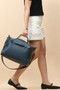 Hermès Oxer Shoulder & Top Handle Bag in leu de Prusse  Evercolor Leather