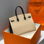 Hermès Birkin 35 Special Order (HSS) Bicolor in Dove Gray & Black Togo