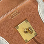 Hermès Birkin 35 Special Order (HSS) Bicolor in Gold & Craie Togo