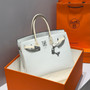 Hermès Birkin 35 Special Order (HSS) Bicolor in Gris Platine & Craie Togo