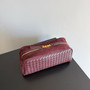 Bottega Veneta Large Leather Nodo Pouch (Barolo / Deep Bordeaux)