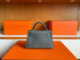 Hermès Mini Kelly 20 Shiny Lizard Vert Verone (PHW)