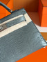 Hermès Mini Kelly 20 Shiny Lizard Vert Verone (PHW)