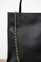 Chanel Vertical Shopping Tote Bag — Black Smooth Calfskin with Gold Hardware