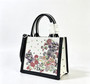 Christian Dior Small Floral Embroidered Canvas Tote Bag — Multi-Color / Black