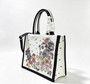Christian Dior Medium Floral Embroidered Canvas Tote Bag — Multi-Color / Black