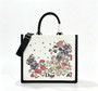 Christian Dior Large Floral Embroidered Canvas Tote Bag — Multi-Color / Black