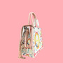 Christian Dior Medium Embroidered Canvas Tote Bag — Pink/Multicolor Birds & Bows Motif