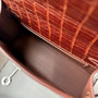 Hermès Kelly Pochette Shiny Porosus Crocodile / Alligator Lisse (Miel PHW)