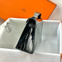 Hermès Kelly Pochette Shiny Porosus Crocodile / Alligator Lisse (Noir Black PHW)
