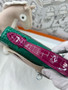 Hermès Kelly Pochette Shiny Alligator Lisse Bi-Color (Vert Jade / Rose Scheherazade PHW)