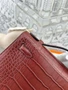 Hermès Kelly Pochette Matte Alligator Mississippiensis (Rouge H PHW)