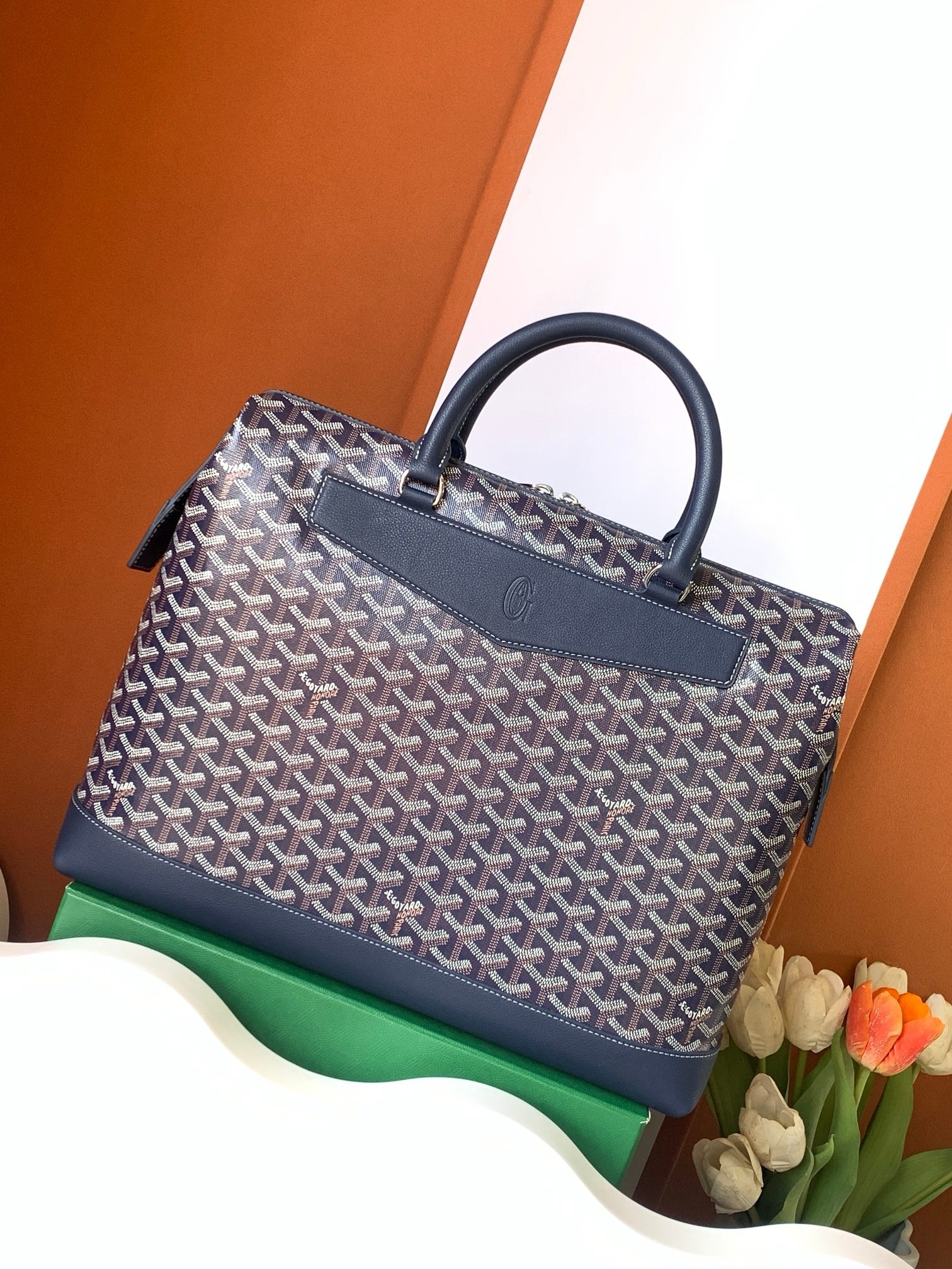 Goyard Cisalpin Document Case Blue - BVPRIVE