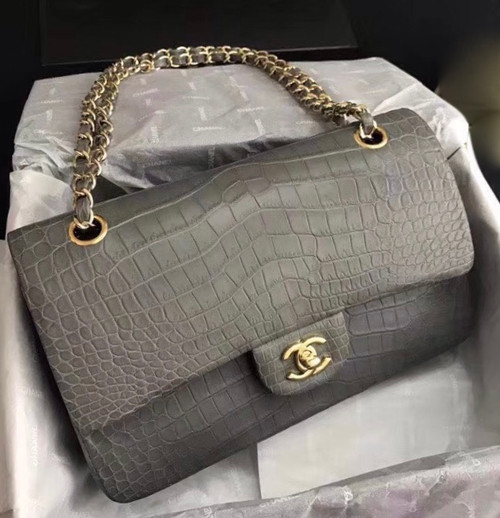 chanel alligator bag