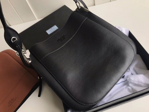 prada margit leather shoulder bag