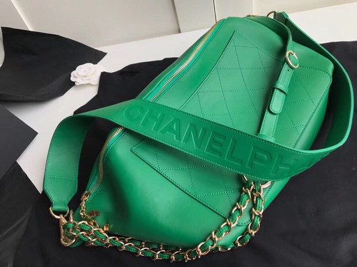 pharrell green chanel bag