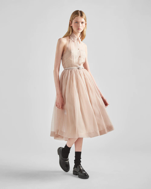 green emerald velvet dress Prada Embellished Peach Silk Cheongsam Dress