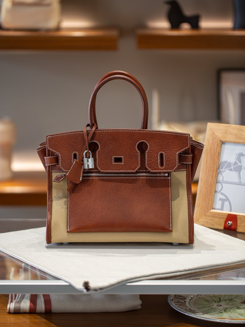 Hermes Birkin à l'envers 35 Barenia Faubourg Gold 2025 - BVPRIVE