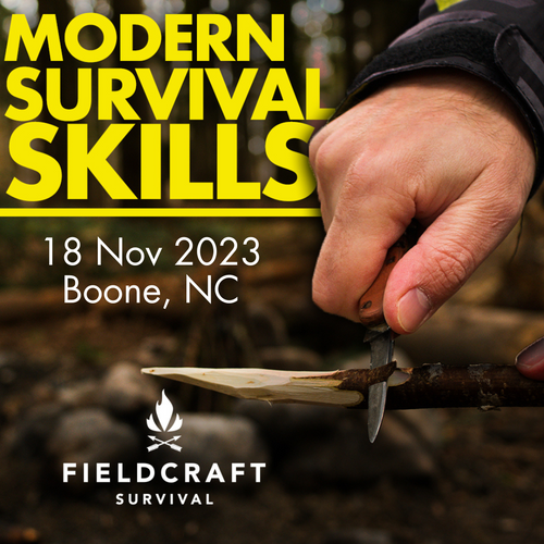 Modern Survival Skills : 18 November 2023 (Boone, NC)
