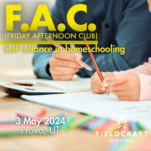 Friday Afternoon Club | Self reliance in homeschooling: 3 May 2024 (Provo, UT)