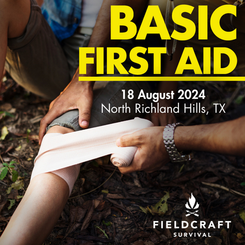 Basic First Aid : 18 August 2024 (North Richland Hills, TX)