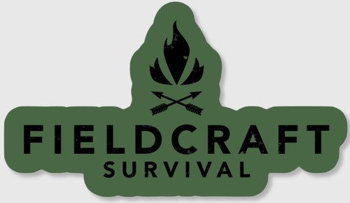 Forest Green Fieldcraft Survival Logo Sticker