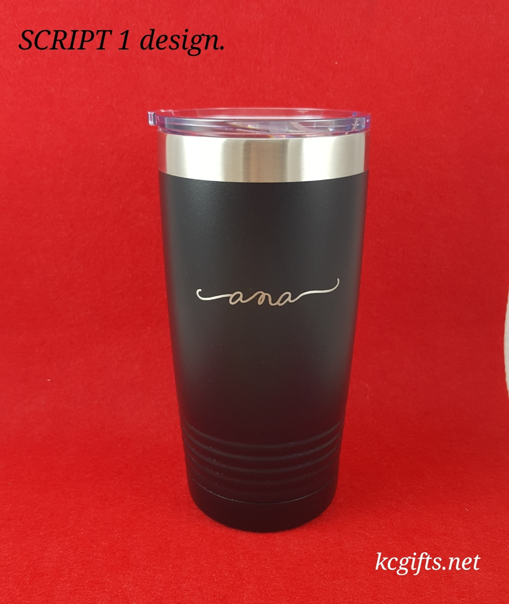 Scripty Style Personalized Stainless Insulated Wine Cup