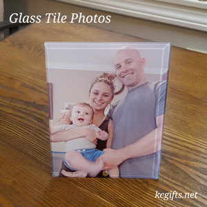 Glass Tile printed with your favorite photo.