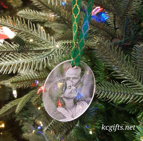 Personalized Christmas Ornament with your favorite photo - First Christmas Together - Baby's First Christmas - Pet Ornament