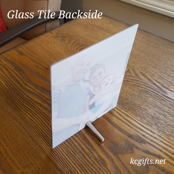 Glass Tile printed with your favorite photo.