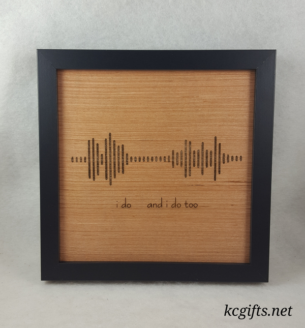 Soundwave Sign made with Your Voice Baby's Sonogram